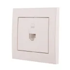 Розетка RAIN компьютерная жемчужно-белый перламутр