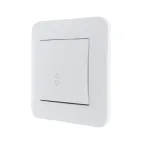 KARINA Выключатель проходной белый (10шт/120шт)