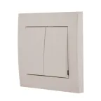 Выключатель RAIN двойной белый