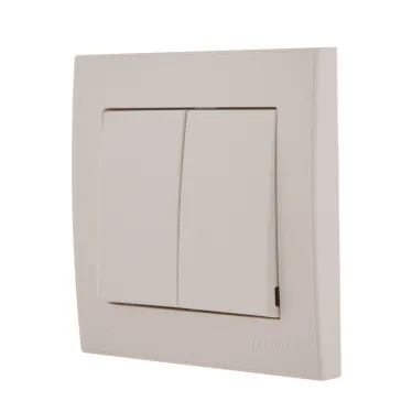 Выключатель RAIN двойной белый