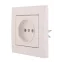 Розетка RAIN б/з керамика жемчужно-белый перламутр