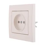 Розетка RAIN б/з керамика жемчужно-белый перламутр