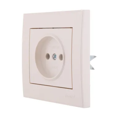 Розетка RAIN б/з керамика жемчужно-белый перламутр