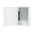 Щиток 24 мод встраиваемый слаботочный FRAME, белый, с белой дверцей, с монтажной платой, в комплекте с 1 розеткой Viva (арт. 45005) и 1 коробкой PDD (арт. 10033)