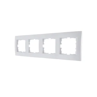KARINA Рамка 4-ая горизонтальная б/вст жемчужно-белый перламутр (10шт/120шт)