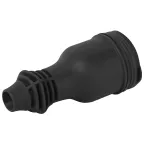 Розетка каучуковая прямая c заземлением 16А IP44 черная RX11-B-IP44