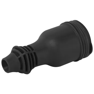 Розетка каучуковая прямая c заземлением 16А IP44 черная RX11-B-IP44