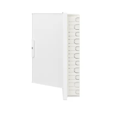 Щиток 36 мод встраиваемый слаботочный FRAME, белый, с белой дверцей, с монтажной платой, в комплекте с 2 розетками Viva (арт. 45005) и 2 коробками PDD (арт. 10033)