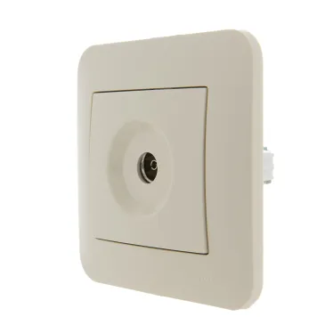 KARINA Розетка ТВ проходная крем (10шт/120шт)