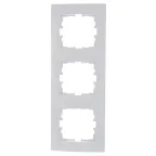 KARINA Рамка 3-ая вертикальная б/вст белая (10шт/120шт)
