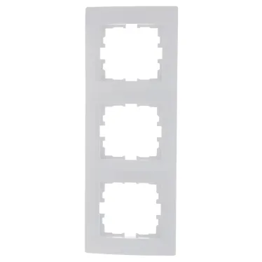 KARINA Рамка 3-ая вертикальная б/вст белая (10шт/120шт)