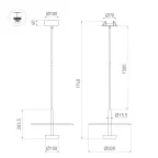 Светильник SP-CAMPANA-HANG-D300-9W 3000K BK, 130 deg, 230V, IP20, металл, 5 лет