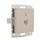 Розетка RAIN компьютерная крем