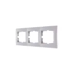 KARINA Рамка 3-ая горизонтальная б/вст матовое серебро (10шт/120шт)