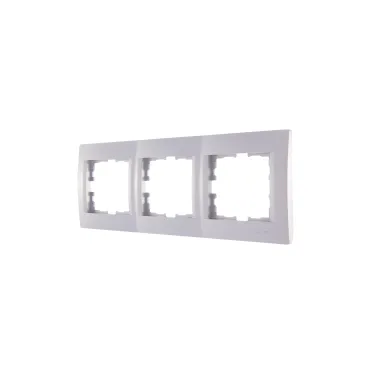 KARINA Рамка 3-ая горизонтальная б/вст матовое серебро (10шт/120шт)