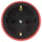 Розетка каучуковая прямая c заземлением 16А IP44 красная RX11-R-IP44