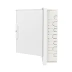 Щиток 24 мод встраиваемый слаботочный FRAME, белый, с белой дверцей, с монтажной платой, в комплекте с 1 розеткой Viva (арт. 45005) и 1 коробкой PDD (арт. 10033)