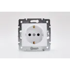 KARINA Розетка с/з ПБТ белая (10шт/120шт)