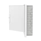 Щиток 24 мод встраиваемый для полых стен слаботочный FRAME, белый, с белой дверцей, с монтажной платой, в комплекте с 1 розеткой Viva (арт. 45005) и 1 коробкой PDD (арт. 10033)