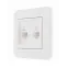 KARINA Розетка компьютер+телефон жемчужно-белый перламутр (10шт/120шт)