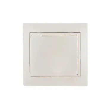 MIRA Розетка с заземлением с крышкой керамика жемчужно-белый перламутр со вставкой