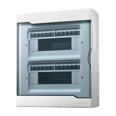 Бокс с прозрачной крышкой ЩРН-П-24 для наружной установки 24-х модульных устройств