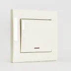 Выключатель RAIN с подсветкой крем