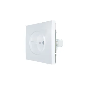 ZIMA Розетка б/з ПБТ белая безвинтовой зажим/клемма LEZARD