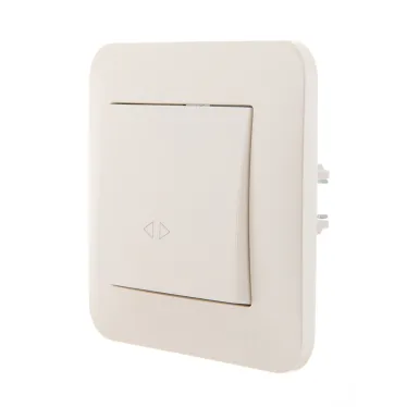 KARINA Выключатель промежуточный крем (10шт/120шт)