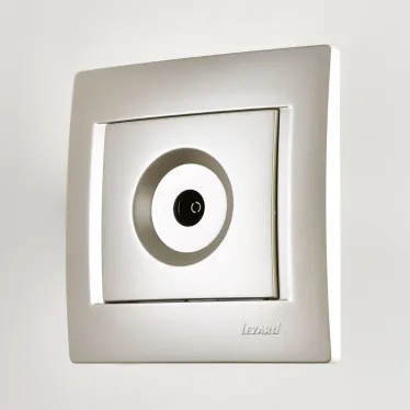 KARINA Розетка ТВ проходная жемчужно-белый перламутр (10шт/120шт)