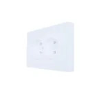 ZIMA Розетка двойная без заземления 16А, механизм, белая Lezard 704-0200-128BQC