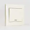 Выключатель RAIN проходной с подсветкой крем