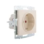 Розетка RAIN с защитой от детей керамика крем механизм