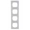 KARINA Рамка 4-ая вертикальная б/вст жемчужно-белый перламутр (10шт/120шт)