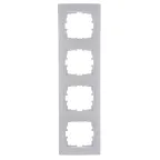 KARINA Рамка 4-ая вертикальная б/вст жемчужно-белый перламутр (10шт/120шт)