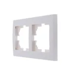 Рамка RAIN 2-ая горизонтальная белая с боковой вставкой