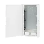 Щиток 36 мод встраиваемый слаботочный FRAME, белый, с белой дверцей, с монтажной платой, в комплекте с 2 розетками Viva (арт. 45005) и 2 коробками PDD (арт. 10033)