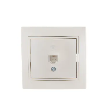 MIRA Розетка телефонная жемчужно-белый перламутр со вставкой