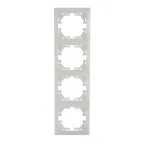 MIRA Рамка 4-ая вертикальная б/вст белый