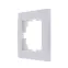 Рамка RAIN 1-ая горизонтальная белая с боковой вставкой
