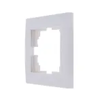 Рамка RAIN 1-ая горизонтальная белая с боковой вставкой