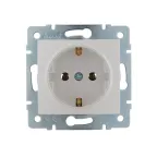 KARINA Розетка с/з ПБТ жемчужно-белый перламутр (10шт/120шт)