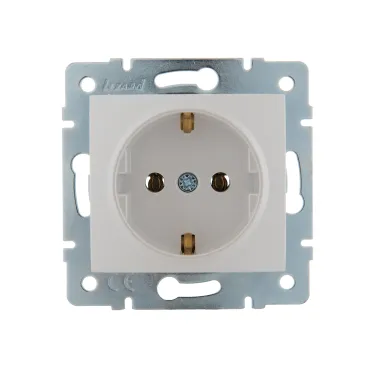 KARINA Розетка с/з ПБТ жемчужно-белый перламутр (10шт/120шт)