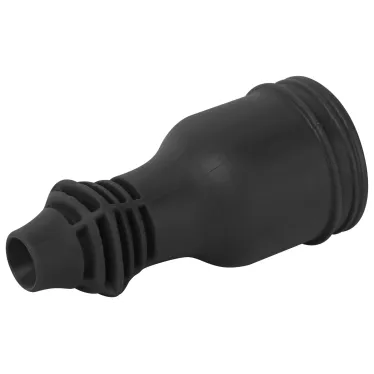 Розетка каучуковая прямая c заземлением 16А IP44 черная RX11-B-IP44