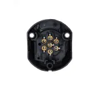 Розетка фаркопа (для прицепа) 12В, 7 контактов, пластик