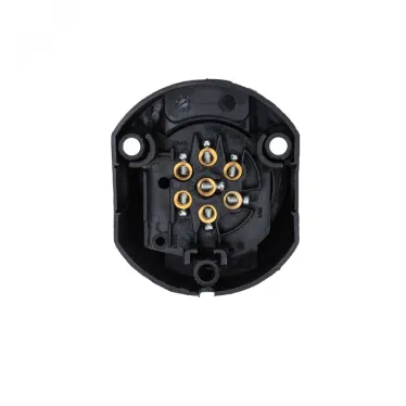 Розетка фаркопа (для прицепа) 12В, 7 контактов, пластик