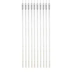 Гирлянда Тающие сосульки комплект 10 шт. х 100см, шаг 100см, 960 LED ТЕПЛЫЙ БЕЛЫЙ, белый каучук, IP65, 24В | 256-428 | NEON-NIGHT