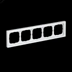 ARTGALLERY PURE 5-постовая РАМКА, МАТОВОЕ ОРГАНИЧЕСКОЕ СТЕКЛО БЕЛЫЙ