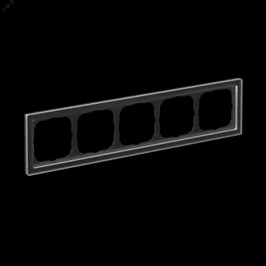 ARTGALLERY PURE 5-постовая РАМКА, ОРГАНИЧЕСКОЕ СТЕКЛО ЧЕРНЫЙ