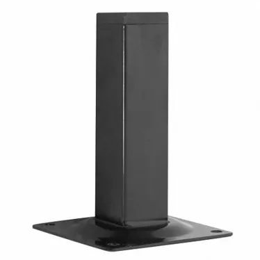 Ножка металл.квадрат, нерегулир, 25х25х100 мм, черная - накл.  | 151296 | Tech-KREP